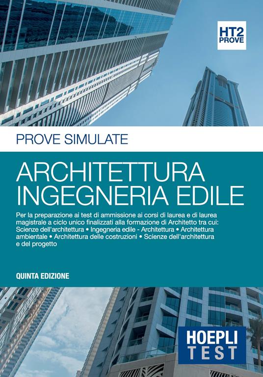 Hoepli Test. Prove simulate. Architettura, ingegneria edile - copertina