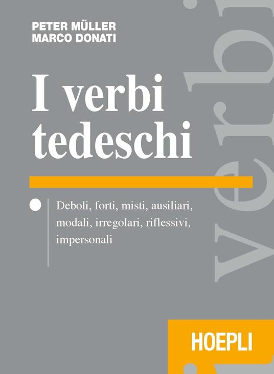 I verbi tedeschi - Peter Müller,Marco Donati - copertina