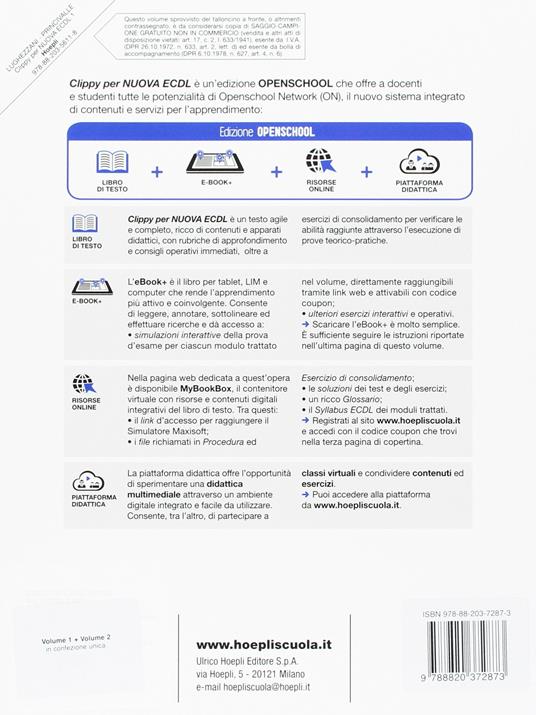 Clippy per nuova ECDL. Vol. 1-2: ECDL base. Per le Scuole superiori. Con e-book. Con espansione online - Flavia Lughezzani,Daniela Princivalle - 4