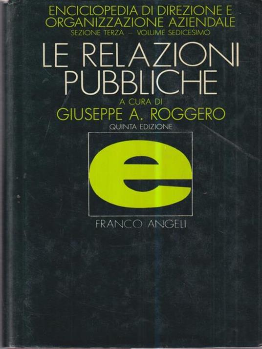 Le relazioni pubbliche - copertina