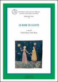 Le rime di Dante - copertina