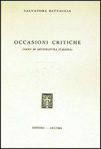 Occasioni critiche - Salvatore Battaglia - copertina