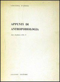 Appunti di antropobiologia - Concetta D'Amore - copertina