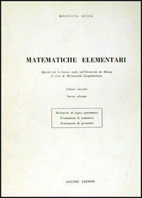 Matematiche elementari. Vol. 2 - Modesto Dedò - copertina