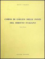 Corso di esegesi delle fonti del diritto italiano