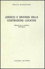 Lessico e sintassi delle costruzioni locative