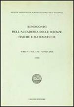 Rendiconto dell'Accademia delle scienze fisiche e matematiche. Serie IV. Vol. 57: Anno 1990.