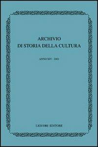 Archivio di storia della cultura - copertina