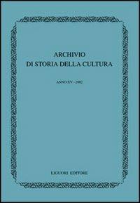 Archivio di storia della cultura (2002) - copertina