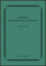 Archivio di storia della cultura (2005)