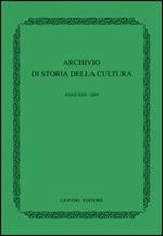 Archivio di storia della cultura (2009)