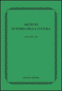 Archivio di storia della cultura (2010) - copertina