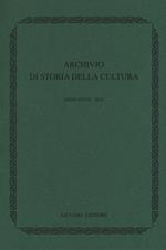 Archivio di storia della cultura (2014). Vol. 18