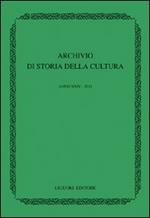 Archivio di storia della cultura (2011)