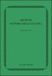 Archivio di storia della cultura (2013) - copertina