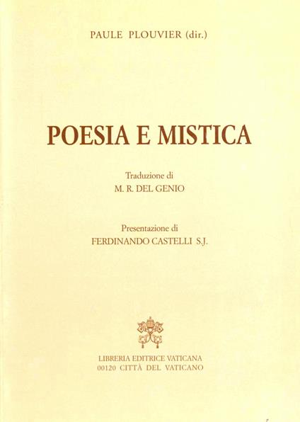 Poesia e mistica - Paule Plouvier - copertina