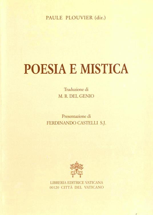 Poesia e mistica - Paule Plouvier - copertina