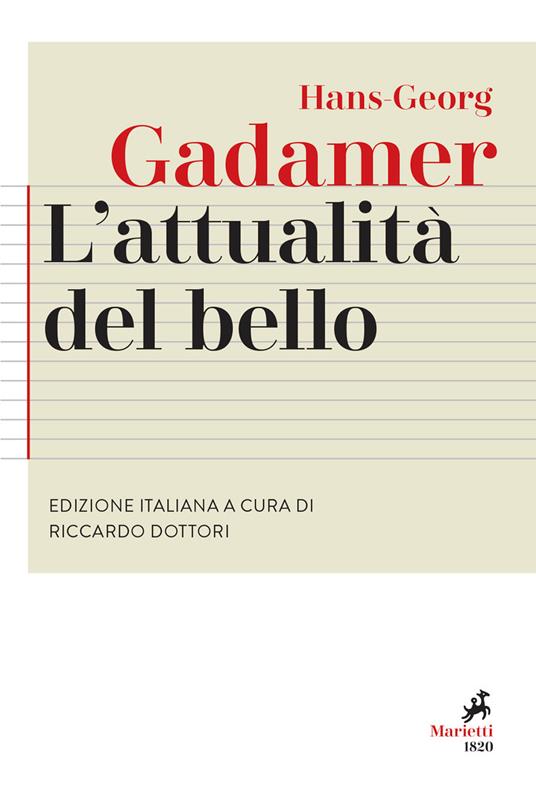 L' attualità del bello. Studi di estetica ermeneutica - Hans Georg Gadamer - copertina