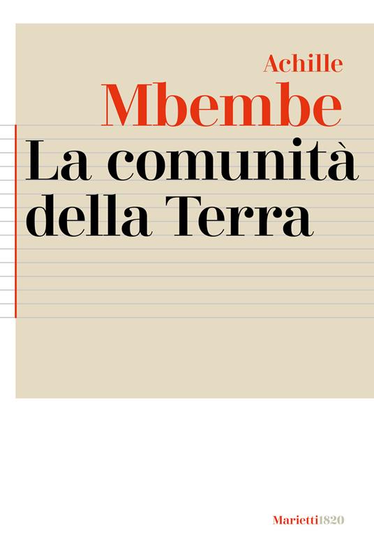 La comunità della terra - Achille Mbembe - copertina