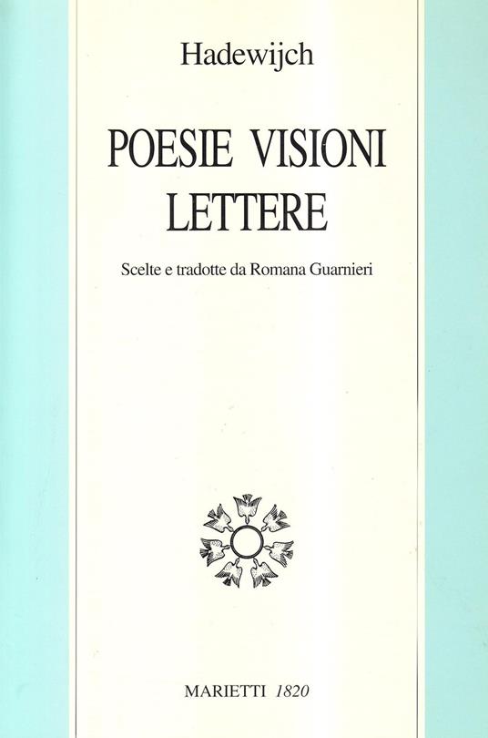 Poesie visioni lettere - Hadewijch - copertina