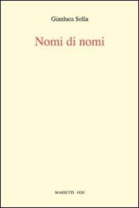 Nomi di nomi - Gianluca Solla - copertina