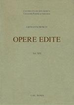 Opere edite. Vol. 19