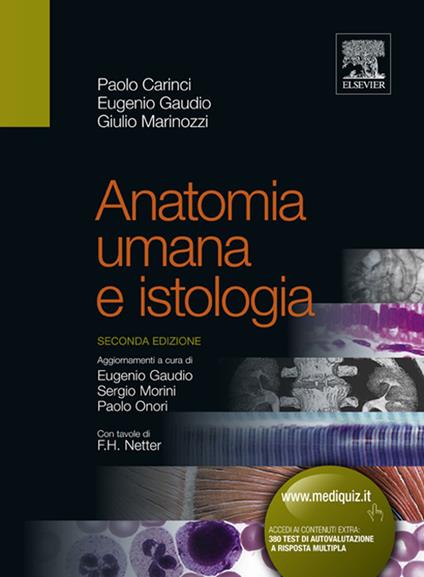 Anatomia umana e istologia - Paolo Carinci,Eugenio Gaudio,Giulio Marinozzi,Sergio Morini - ebook