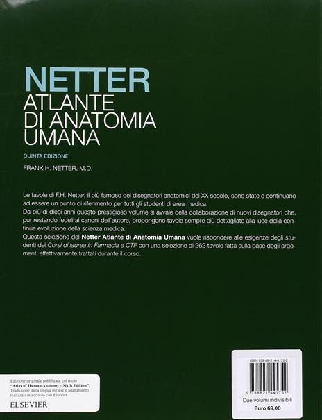 Anatomia per Farmacia. Atlante anatomia umana. Selezione tavole per farmacia e CTF-Anatomia del Gray. I fondamenti - Frank H. Netter,Richard L. Drake - 2