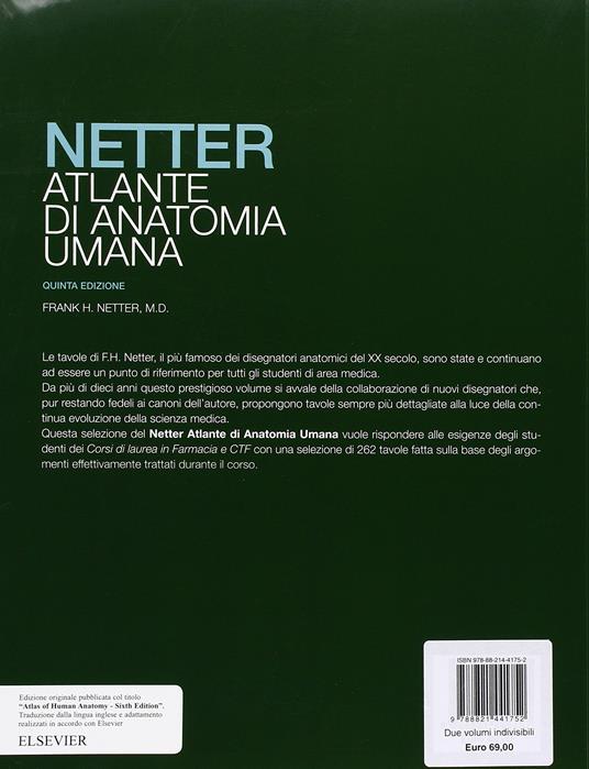 Netter - Atlante di Anatomia Umana - Farmacia e CTF — Libro di