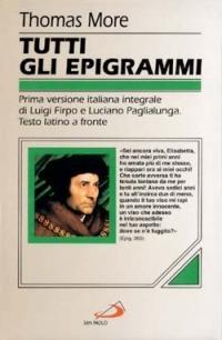 Tutti gli epigrammi - Tommaso Moro - copertina