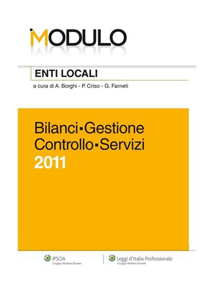 Enti locali. Bilanci, gestione, controllo, servizi 2011 - Antonino Borghi,Piero Criso,Giuseppe Farneti - ebook