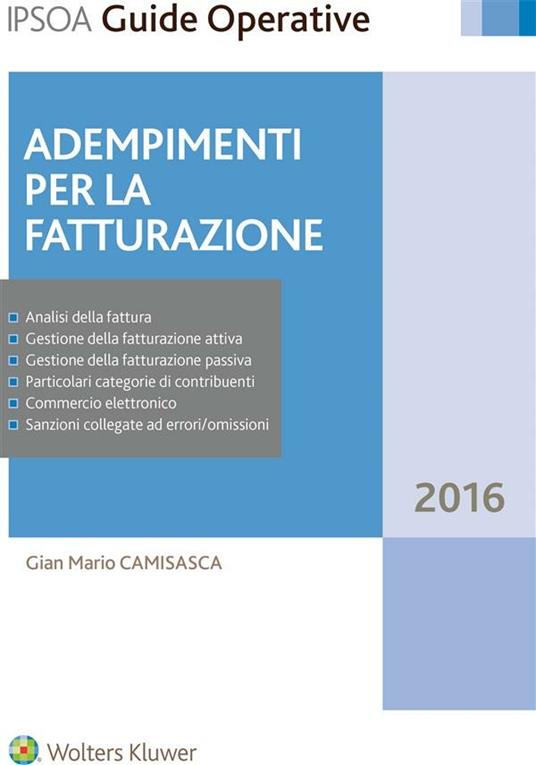 Adempimenti per la fatturazione - G. Mario Camisasca - ebook