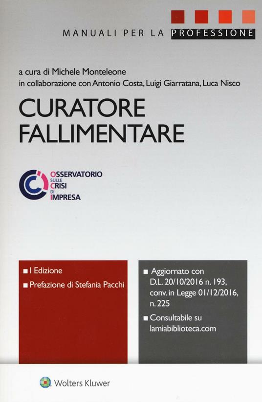 Curatore fallimentare - copertina