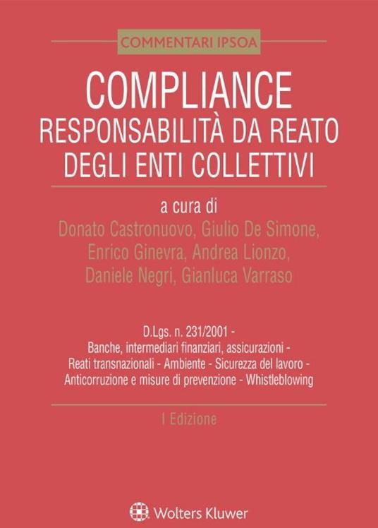 Compliance. Responsabilità da reato degli enti collettivi - copertina