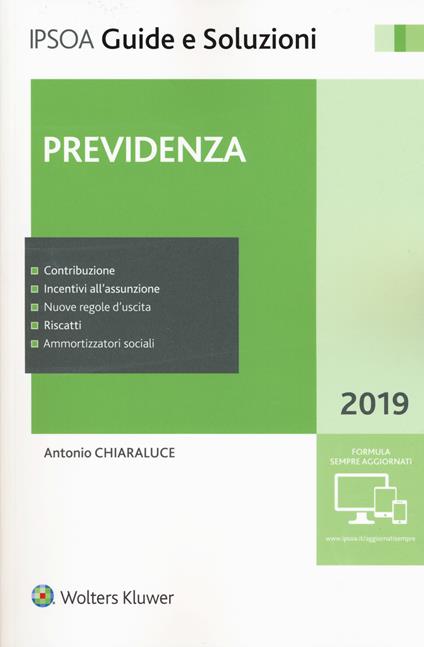 Previdenza. Con aggiornamento online - Antonio Chiaraluce - copertina