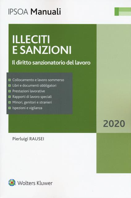 Illeciti e sanzioni. Il diritto sanzionatorio del lavoro - Pierluigi Rausei - copertina