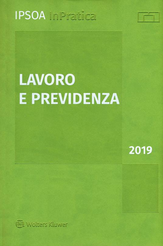 Lavoro e previdenza 2019 - copertina