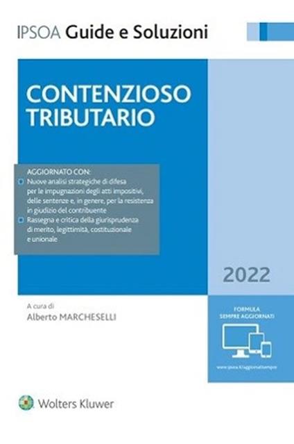 Contenzioso tributario 2022 - copertina