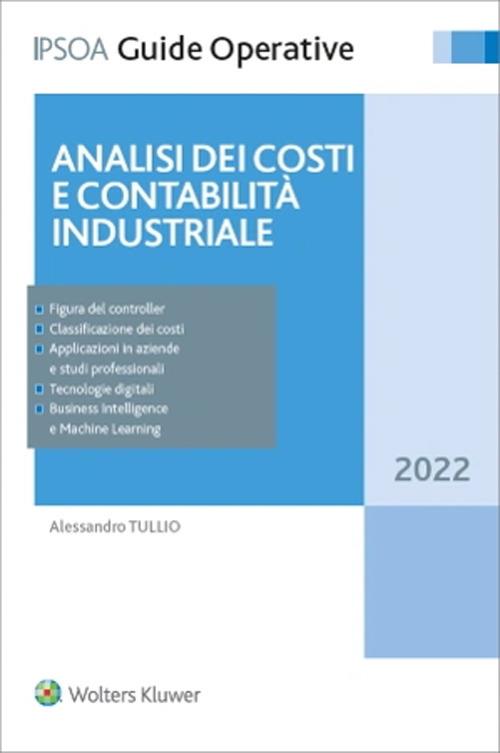 Analisi dei conti e contabilità industriale - Alessandro Tullio - copertina