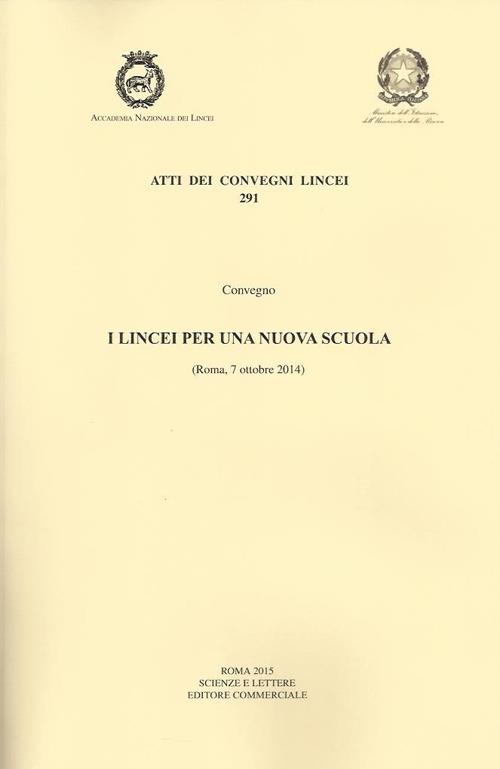 I Lincei per una nuova scuola (Roma, 7 ottobre 2014) - copertina