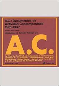 AC: documentos de Actividad Contemporánea (1931-1937) - copertina