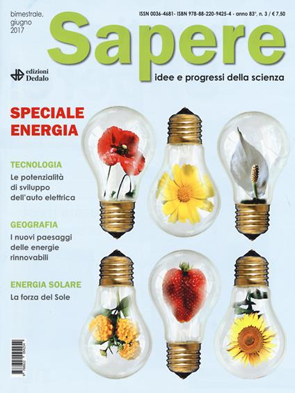 Sapere. Idee e progressi della scienza (2017). Vol. 3 - copertina