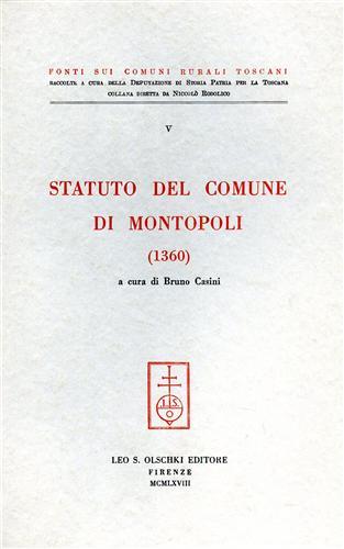 Statuto del comune di Montopoli (1360) - copertina