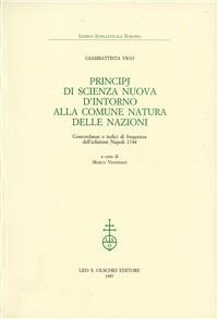 Principj di scienza nuova d'intorno alla comune natura delle nazioni. Concordanze e indici di frequenza dell'edizione Napoli 1744 - Giambattista Vico - copertina