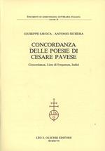 Concordanza delle poesie di Cesare Pavese. Concordanza, liste di frequenza, indici