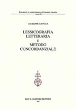 Lessicografia letteraria e metodo concordanziale