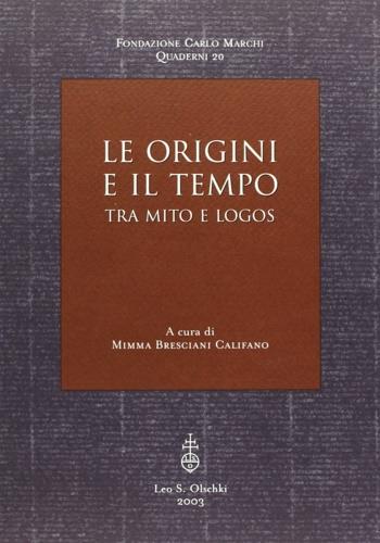 Le origini del tempo. Tra mito e logos - copertina