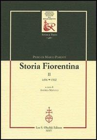 Storia fiorentina. Vol. 2: 1496-1502 - Piero Parenti Di Marco - copertina