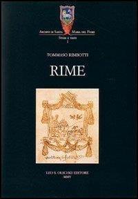 Rime - Tommaso Rimbotti - 2