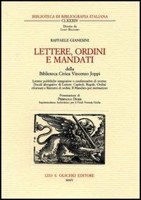 Lettere, ordini e Mandati della Biblioteca Civica Vincenzo Joppi - Raffaele Gianesini - copertina